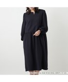 【レリアンプラスハウス/Leilian PLUS HOUSE】のキーホールネックギャザーワンピース【NEMIKA】 大人の最旬トレンドファッション＆コーディネート founy(ファウニー) ファッション Fashion レディースファッション Fashion for Women ワンピース Dresses ウォッシャブル Machine Washable ギャザー Gathered, Ruffled スリーブ Sleeve, Long Sleeve / Short Sleeve ポケット Pocket, Pocket Detail 春 Spring thumbnail ネイビー|ID: prp329100004982901 ipo3291000000037328906