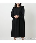 【レリアンプラスハウス/Leilian PLUS HOUSE】のキーホールネックギャザーワンピース【NEMIKA】 大人の最旬トレンドファッション＆コーディネート founy(ファウニー) ファッション Fashion レディースファッション Fashion for Women ワンピース Dresses ウォッシャブル Machine Washable ギャザー Gathered, Ruffled スリーブ Sleeve, Long Sleeve / Short Sleeve ポケット Pocket, Pocket Detail 春 Spring thumbnail ブラック|ID: prp329100004982901 ipo3291000000037328907
