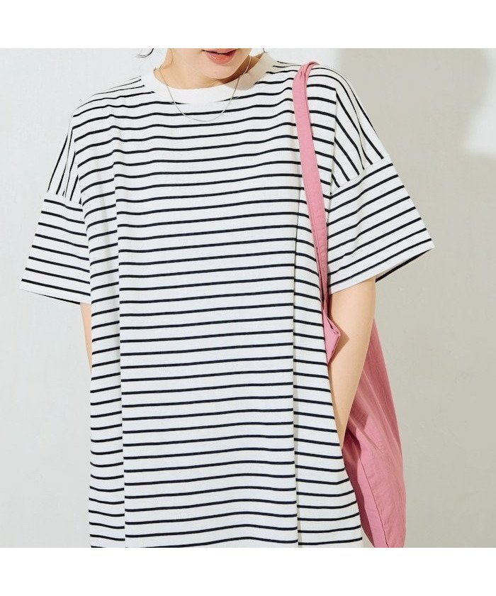 【フリークスストア/FREAK'S STORE】のUSAコットンビッグシルエットTシャツワンピース【限定展開】 インテリア・キッズ・メンズ・レディースファッション・服の通販 founy(ファウニー) 　ファッション　Fashion　レディースファッション　Fashion for Women　ワンピース　Dresses　シャツワンピース / 1枚で着映えコーデ　Shirt Dresses　アクセサリー　Fashion Accessories　キャップ　Cap, Baseball Cap　シンプル　Simple, Minimal　定番　Standard, Basic Item　人気　Popular, Best Seller　プリント　Print, Printed Pattern　ペイズリー　Paisley, Ethnic Pattern　ボックス　Boxy, Box Shape　ポケット　Pocket, Pocket Detail　リラックス　Relax, Relaxed Fit　楽ちん　Easy Fit, Comfortable　S/S・春夏　SS, Spring/Summer, Warm Season　おすすめ　Recommended / Our Picks　夏　Summer　2025年　2025　2025春夏・S/S　Spring/Summer 2025 SS25　ボーダー/ストライプ|ID: prp329100004982902 ipo3291000000037328916