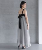 【アパートバイローリーズ/apart by lowrys】のバックリボンハイショワンピース 大人の最旬トレンドファッション＆コーディネート founy(ファウニー) ファッション Fashion レディースファッション Fashion for Women ワンピース Dresses インナー Innerwear ギンガム Gingham, Gingham Fabric シャンブレー Chambray, Denim-Like Fabric チェック Check, Plaid, Tartan フレア Flare, Flared モノトーン Monotone, Black and White リボン Ribbon, Bow エレガント 上品 Elegant 夏 Summer thumbnail グレー14|ID: prp329100004982910 ipo3291000000037328955