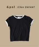 【イエナアンファン/IENA ENFANT / KIDS】の【 PAL/アンドパル】別注リンガーTシャツ kids 大人の最旬トレンドファッション＆コーディネート founy(ファウニー) ファッション Fashion キッズファッション Fashion for Kids 今季 This Season, Current Season サロペット Overalls, Salopette シルク Silk, 100% Silk スマート Smart, Elegant とろみ Fluid, Flowy Fabric 別注 Limited Edition, Custom Order 半袖 Short Sleeve, Half Sleeve モノトーン Monotone, Black and White レース Lace, Lace Fabric thumbnail ブラック|ID: prp329100004982937 ipo3291000000037329101