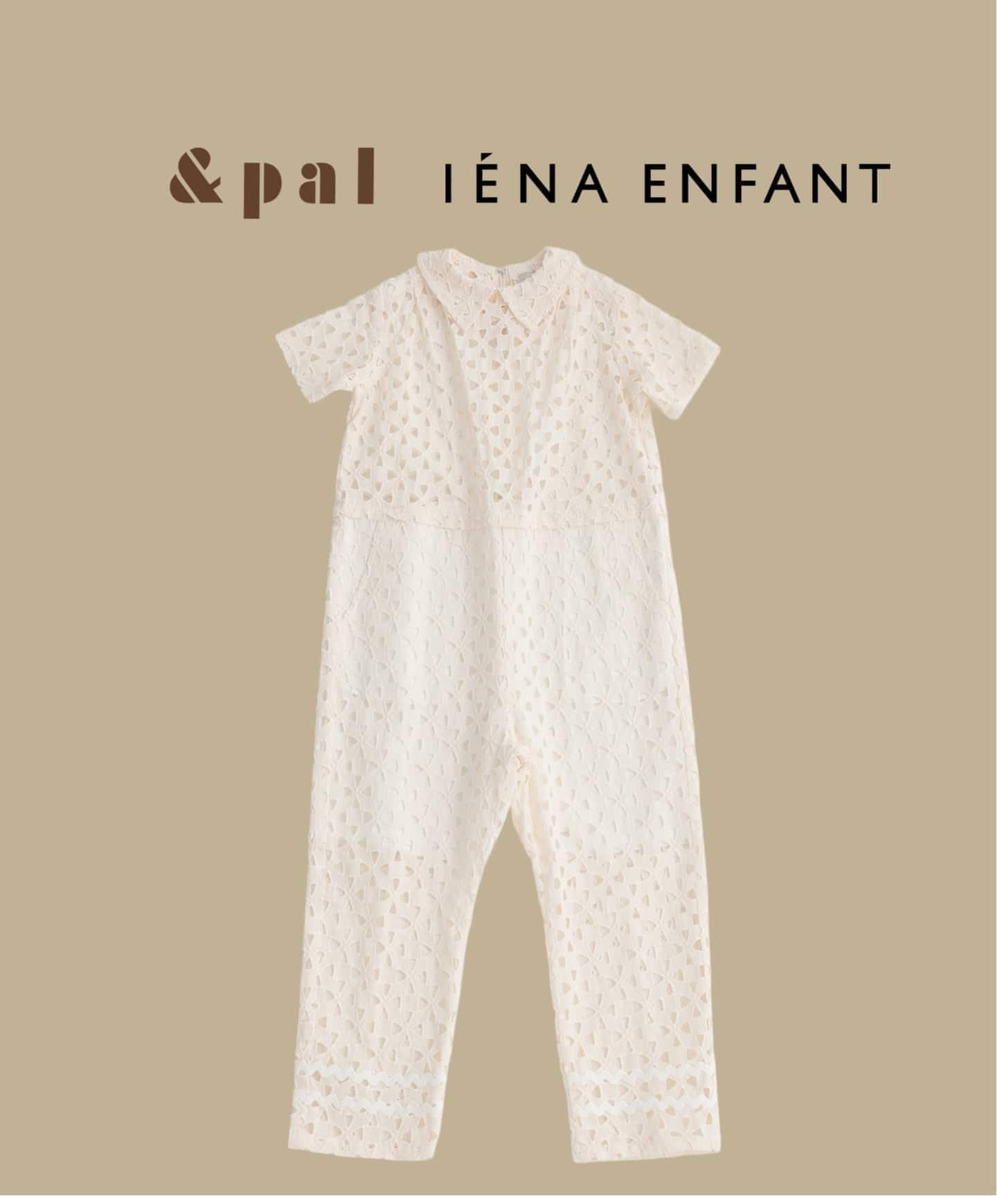 【イエナアンファン/IENA ENFANT / KIDS】の【 PAL/アンドパル】別注レースオールインワン kids インテリア・キッズ・メンズ・レディースファッション・服の通販 founy(ファウニー) 　ファッション　Fashion　キッズファッション　Fashion for Kids　スマート　Smart, Elegant　レース　Lace, Lace Fabric　別注　Limited Edition, Custom Order　ホワイト|ID: prp329100004982944 ipo3291000000037329124