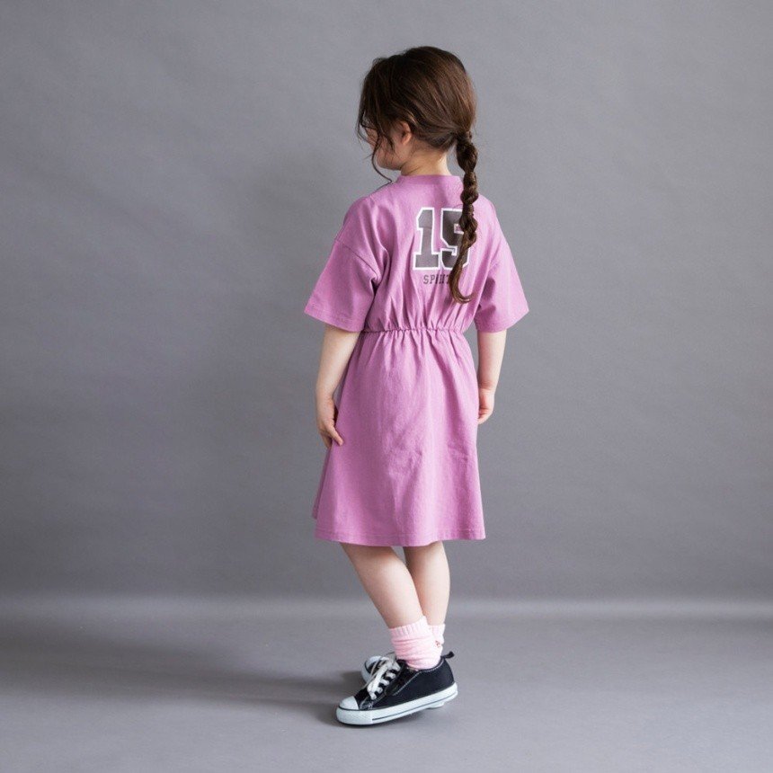 【ブランシェス/branshes / KIDS】の【WEB限定/DRC】BACKロゴ切替半袖ワンピース インテリア・キッズ・メンズ・レディースファッション・服の通販 founy(ファウニー) 　ファッション　Fashion　キッズファッション　Fashion for Kids　ワンピース　Dresses　コレクション　Collection, Seasonal Line　切替　Switching, Contrast Panel　吸水　Absorbent, Quick-Dry　プリント　Print, Printed Pattern　ボーイズ　Boyish, Boy Style　ポケット　Pocket, Pocket Detail　半袖　Short Sleeve, Half Sleeve　プチプライス・低価格　Affordable / Budget Price　おすすめ　Recommended / Our Picks　ピンク|ID: prp329100004982949 ipo3291000000037329185