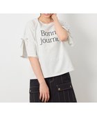 【アー ヴェー ヴェー/a.v.v / KIDS】の120-160 【接触冷感/綿100%】袖スリットロゴTシャツ 大人の最旬トレンドファッション＆コーディネート founy(ファウニー) ファッション Fashion キッズファッション Fashion for Kids カットソー Cut and Sewn Top ガーリー Girly, Feminine Style シンプル Simple, Minimal スポーティ Sporty, Casual Athletic スリット Slit, Slit Detail デニム Denim, Jeans Material ミニスカート Mini Skirt, Short Skirt リボン Ribbon, Bow 再入荷 Restock / Back in Stock おすすめ Recommended / Our Picks エレガント 上品 Elegant thumbnail ライトグレー|ID: prp329100004982965 ipo3291000000037329293