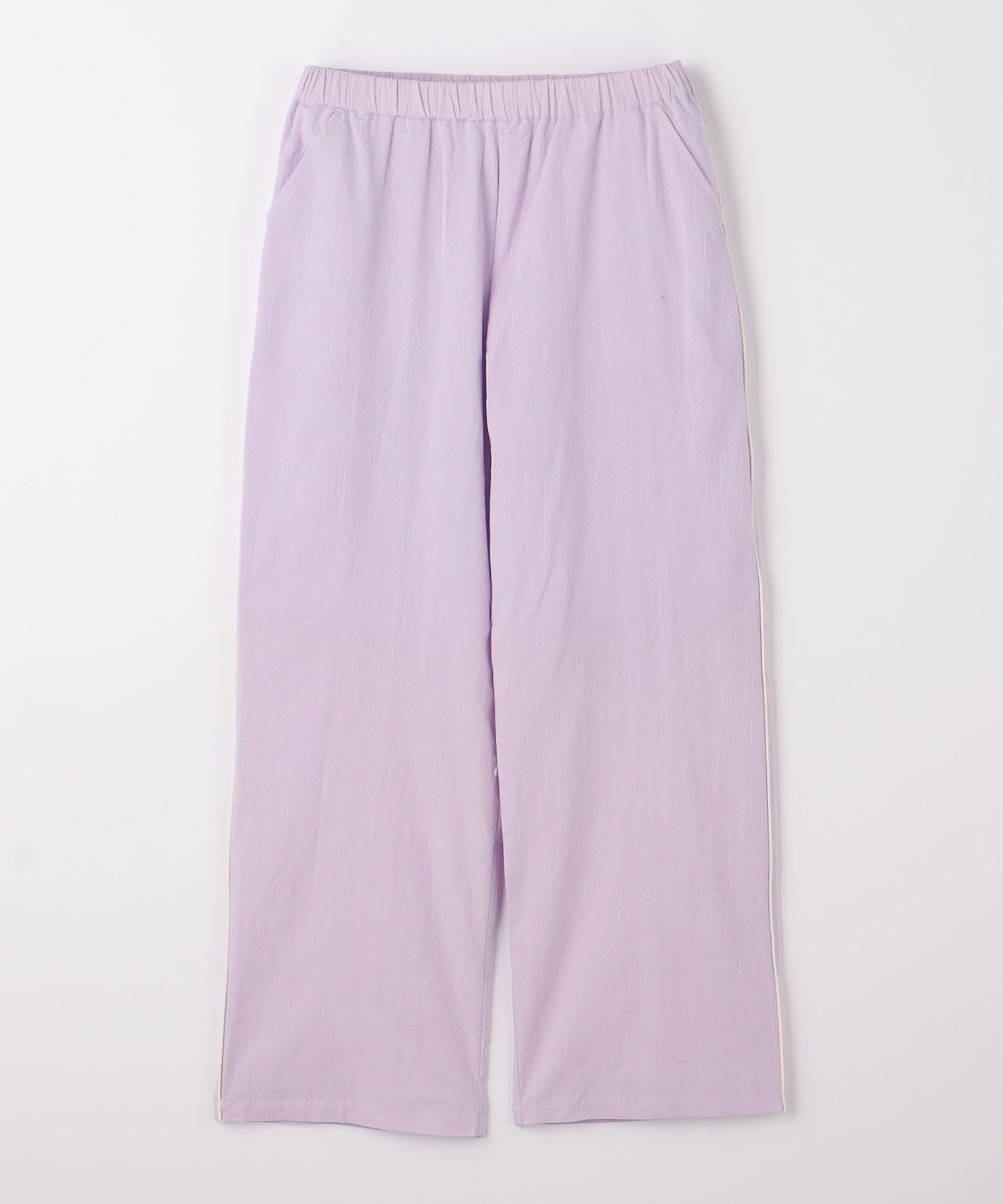 【ユナイテッドアローズ/UNITED ARROWS / KIDS】のジャカード パイピング ワイドパンツ / キッズ 140cm-160cm インテリア・キッズ・メンズ・レディースファッション・服の通販 founy(ファウニー) 　ファッション　Fashion　キッズファッション　Fashion for Kids　ボトムス　Bottoms　シンプル　Simple, Minimal　ジャカード／ジャガード　Jacquard, Woven Pattern　ストレート　Straight, Straight Cut　パイピング　Piping, Trim Design　ボトム　Bottoms, Lower Wear　ロング　Long, Long-Length　ワイド　Wide, Wide Fit　アウトレット　Outlet / Clearance　LILAC|ID: prp329100004982967 ipo3291000000037329305