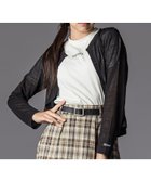 【ベベ オンライン ストア/BEBE ONLINE STORE / KIDS】のシアーカーディガン 半袖ロゴTシャツ(130~160cm) 大人の最旬トレンドファッション＆コーディネート founy(ファウニー) ファッション Fashion キッズファッション Fashion for Kids インナー Innerwear カーディガン Cardigan, Knitwear ガーリー Girly, Feminine Style シアー Sheer, See-Through シンプル Simple, Minimal デニム Denim, Jeans Material トレンド Trend, Trending Now バランス Balance, Style Balance 半袖 Short Sleeve, Half Sleeve ワンポイント One Point, Statement Accent 2025年 2025 2025-2026秋冬・A/W Autumn/Winter 2025–26 AW25–26 thumbnail ブラック|ID: prp329100004982970 ipo3291000000037329329
