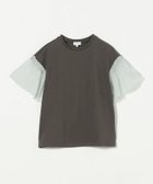 【ユナイテッドアローズ/UNITED ARROWS / KIDS】の楊柳スリーブ Tシャツ / キッズ 140cm-160cm 大人の最旬トレンドファッション＆コーディネート founy(ファウニー) ファッション Fashion キッズファッション Fashion for Kids スリーブ Sleeve, Long Sleeve / Short Sleeve 無地 Plain, Solid Color アウトレット Outlet / Clearance thumbnail DK.GRAY|ID: prp329100004982974 ipo3291000000037329356