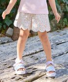 【エニー/ANY / KIDS】の裾スカラップ ショートパンツ 大人の最旬トレンドファッション＆コーディネート founy(ファウニー) ファッション Fashion キッズファッション Fashion for Kids ボトムス Bottoms ギンガム Gingham, Gingham Fabric ショート Short, Short Length スカラップ Scallop, Scalloped Edge デニム Denim, Jeans Material ポケット Pocket, Pocket Detail ラベンダー Lavender 無地 Plain, Solid Color thumbnail オフホワイト×花柄[502]|ID: prp329100004982977 ipo3291000000037329383