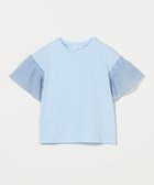【ユナイテッドアローズ/UNITED ARROWS / KIDS】の楊柳スリーブ Tシャツ / キッズ 100cm-130cm 大人の最旬トレンドファッション＆コーディネート founy(ファウニー) ファッション Fashion キッズファッション Fashion for Kids スリーブ Sleeve, Long Sleeve / Short Sleeve 無地 Plain, Solid Color アウトレット Outlet / Clearance thumbnail LT.BLUE|ID: prp329100004982978 ipo3291000000037329386