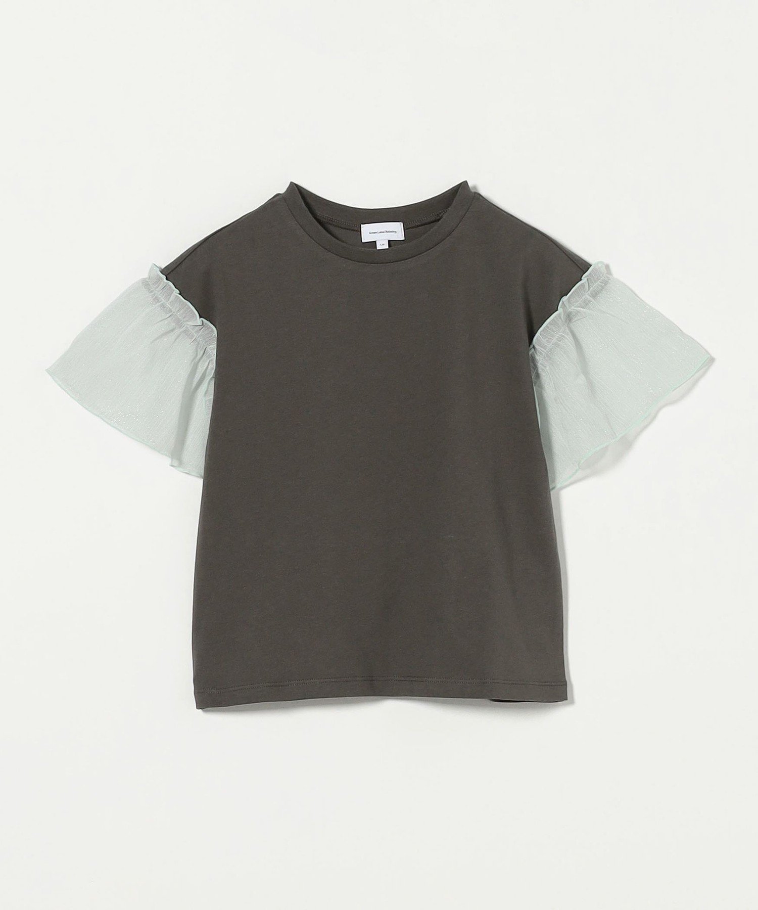 【ユナイテッドアローズ/UNITED ARROWS / KIDS】の楊柳スリーブ Tシャツ / キッズ 100cm-130cm インテリア・キッズ・メンズ・レディースファッション・服の通販 founy(ファウニー) 　ファッション　Fashion　キッズファッション　Fashion for Kids　スリーブ　Sleeve, Long Sleeve / Short Sleeve　無地　Plain, Solid Color　アウトレット　Outlet / Clearance　DK.GRAY|ID: prp329100004982978 ipo3291000000037329387