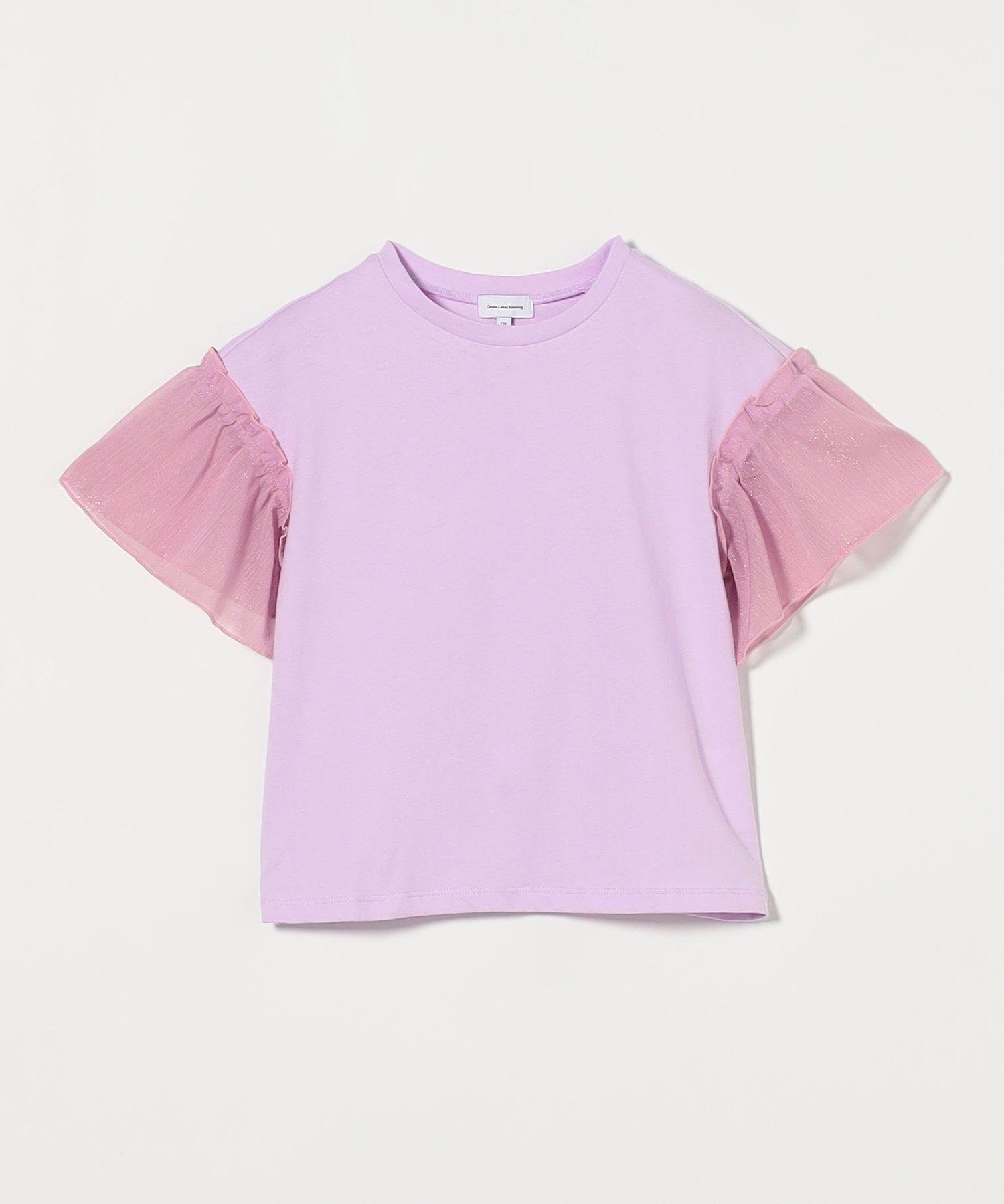 【ユナイテッドアローズ/UNITED ARROWS / KIDS】の楊柳スリーブ Tシャツ / キッズ 100cm-130cm インテリア・キッズ・メンズ・レディースファッション・服の通販 founy(ファウニー) 　ファッション　Fashion　キッズファッション　Fashion for Kids　スリーブ　Sleeve, Long Sleeve / Short Sleeve　無地　Plain, Solid Color　アウトレット　Outlet / Clearance　LILAC|ID: prp329100004982978 ipo3291000000037329388