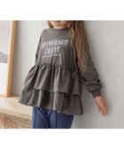 【グローバルワーク/GLOBAL WORK / KIDS】のロゴドッキングチュニック/キッズ/599758 大人の最旬トレンドファッション＆コーディネート founy(ファウニー) ファッション Fashion キッズファッション Fashion for Kids おすすめ Recommended / Our Picks ガーリー Girly, Feminine Style シンプル Simple, Minimal チュニック Tunic, Long Top デニム Denim, Jeans Material フリル Frill, Ruffle フレア Flare, Flared プリント Print, Printed Pattern ボトム Bottoms, Lower Wear thumbnail チャコール18|ID: prp329100004982979 ipo3291000000037329393