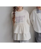 【グローバルワーク/GLOBAL WORK / KIDS】のロゴドッキングチュニック/キッズ/599758 大人の最旬トレンドファッション＆コーディネート founy(ファウニー) ファッション Fashion キッズファッション Fashion for Kids おすすめ Recommended / Our Picks ガーリー Girly, Feminine Style シンプル Simple, Minimal チュニック Tunic, Long Top デニム Denim, Jeans Material フリル Frill, Ruffle フレア Flare, Flared プリント Print, Printed Pattern ボトム Bottoms, Lower Wear thumbnail アイボリー08|ID: prp329100004982979 ipo3291000000037329394
