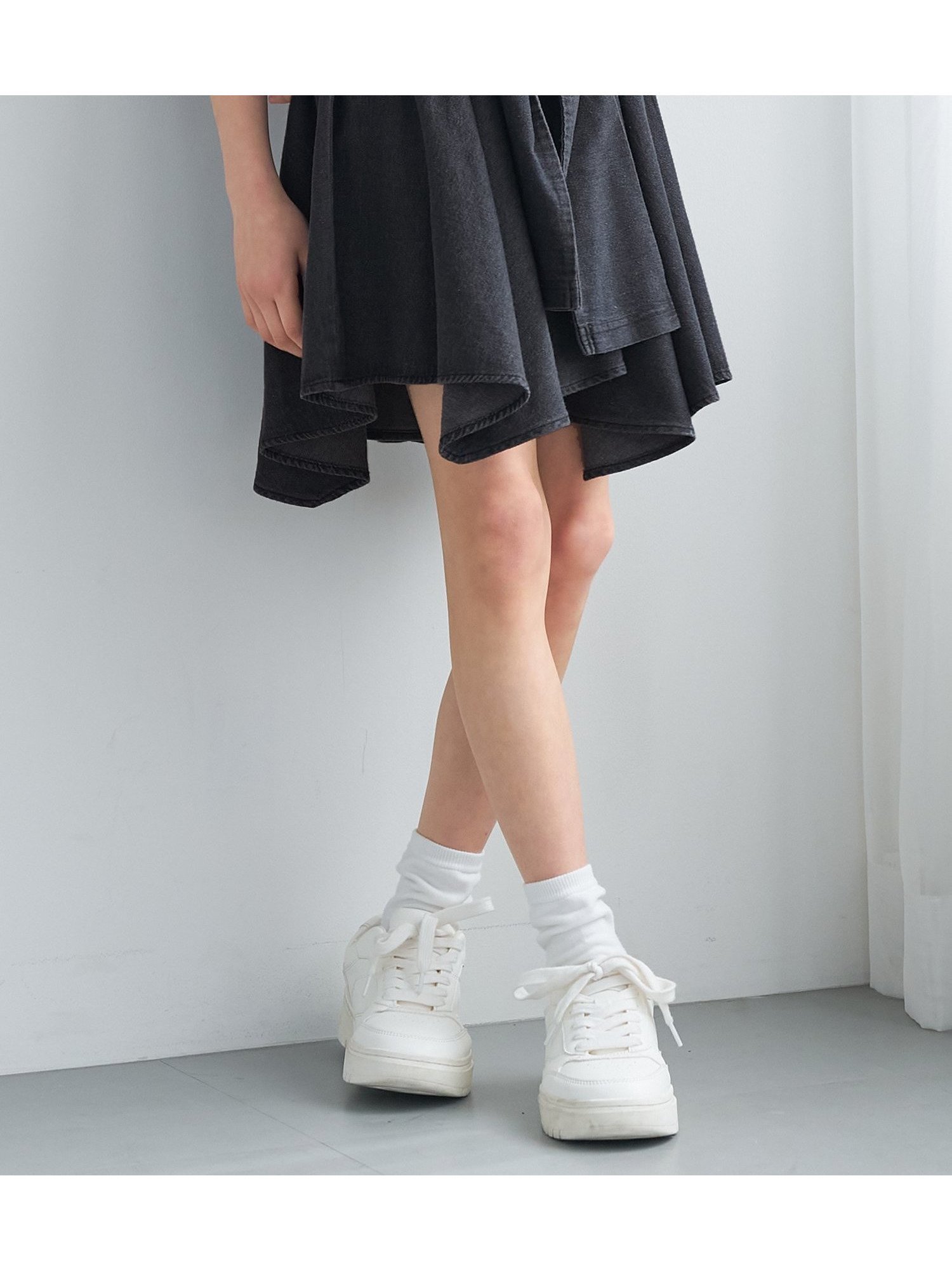 【コカ/coca / KIDS】のキッズ デニム腰巻風スカート 大人の最旬トレンドファッション＆コーディネート founy(ファウニー) 　ファッション　Fashion　キッズファッション　Fashion for Kids　デニム　Denim, Jeans Material　 other-1|ID: prp329100004982982 ipo3291000000037329413