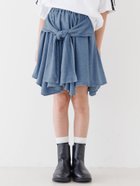 【コカ/coca / KIDS】のキッズ デニム腰巻風スカート 大人の最旬トレンドファッション＆コーディネート founy(ファウニー) ファッション Fashion キッズファッション Fashion for Kids デニム Denim, Jeans Material thumbnail Lt.blue|ID: prp329100004982982 ipo3291000000037329415