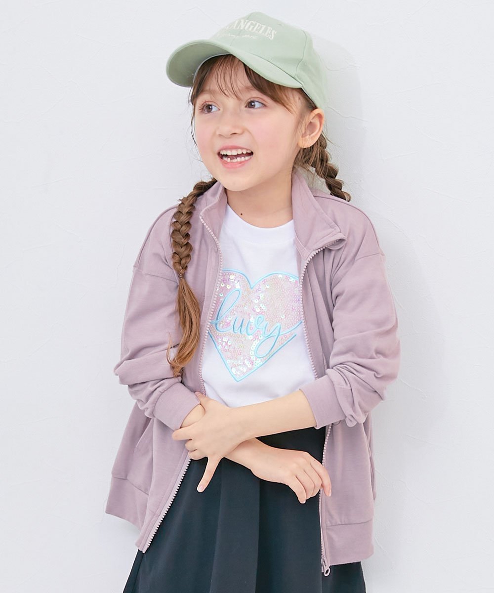 【デビロック/devirock / KIDS】のUVカット 首が日焼けしにくい スタンドジップカーディガン 子供服 キッズ 26SS インテリア・キッズ・メンズ・レディースファッション・服の通販 founy(ファウニー) 　ファッション　Fashion　キッズファッション　Fashion for Kids　カットソー　Cut and Sewn Top　カラフル　Colorful Design　スタンド　Stand Collar, Upright Stand　おすすめ　Recommended / Our Picks　夏　Summer　2026年　2026　2026春夏・S/S　Spring/Summer 2026 SS26　006-Gラベンダー|ID: prp329100004982985 ipo3291000000037329449