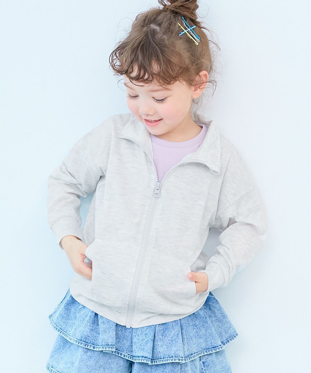 【デビロック/devirock / KIDS】のUVカット 首が日焼けしにくい スタンドジップカーディガン 子供服 キッズ 26SS インテリア・キッズ・メンズ・レディースファッション・服の通販 founy(ファウニー) 　ファッション　Fashion　キッズファッション　Fashion for Kids　カットソー　Cut and Sewn Top　カラフル　Colorful Design　スタンド　Stand Collar, Upright Stand　おすすめ　Recommended / Our Picks　夏　Summer　2026年　2026　2026春夏・S/S　Spring/Summer 2026 SS26　008-オートミール|ID: prp329100004982985 ipo3291000000037329451