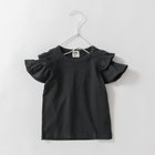 【ブランシェス/branshes / KIDS】の【DRC/WEB限定】肩あきフリル半袖Tシャツ 大人の最旬トレンドファッション＆コーディネート founy(ファウニー) ファッション Fashion キッズファッション Fashion for Kids 吸水 Absorbent, Quick-Dry フリル Frill, Ruffle ボーイズ Boyish, Boy Style 半袖 Short Sleeve, Half Sleeve プチプライス・低価格 Affordable / Budget Price おすすめ Recommended / Our Picks thumbnail 85:ブラック|ID: prp329100004982986 ipo3291000000037329456