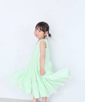 【ローリーズファーム/LOWRYS FARM / KIDS】の【KIDS】ボイルティアードワンピース 大人の最旬トレンドファッション＆コーディネート founy(ファウニー) ファッション Fashion キッズファッション Fashion for Kids ワンピース Dresses ティアードワンピース Tiered Dress, Flared Dress |ID:prp329100004982988