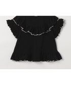 【エフオー オンラインストア/F.O.Online Store / KIDS】のエアリーストレッチフリルメロウTシャツ 大人の最旬トレンドファッション＆コーディネート founy(ファウニー) ファッション Fashion キッズファッション Fashion for Kids ストレッチ Stretch, Stretchy Fabric thumbnail ブラック|ID: prp329100004982991 ipo3291000000037329504