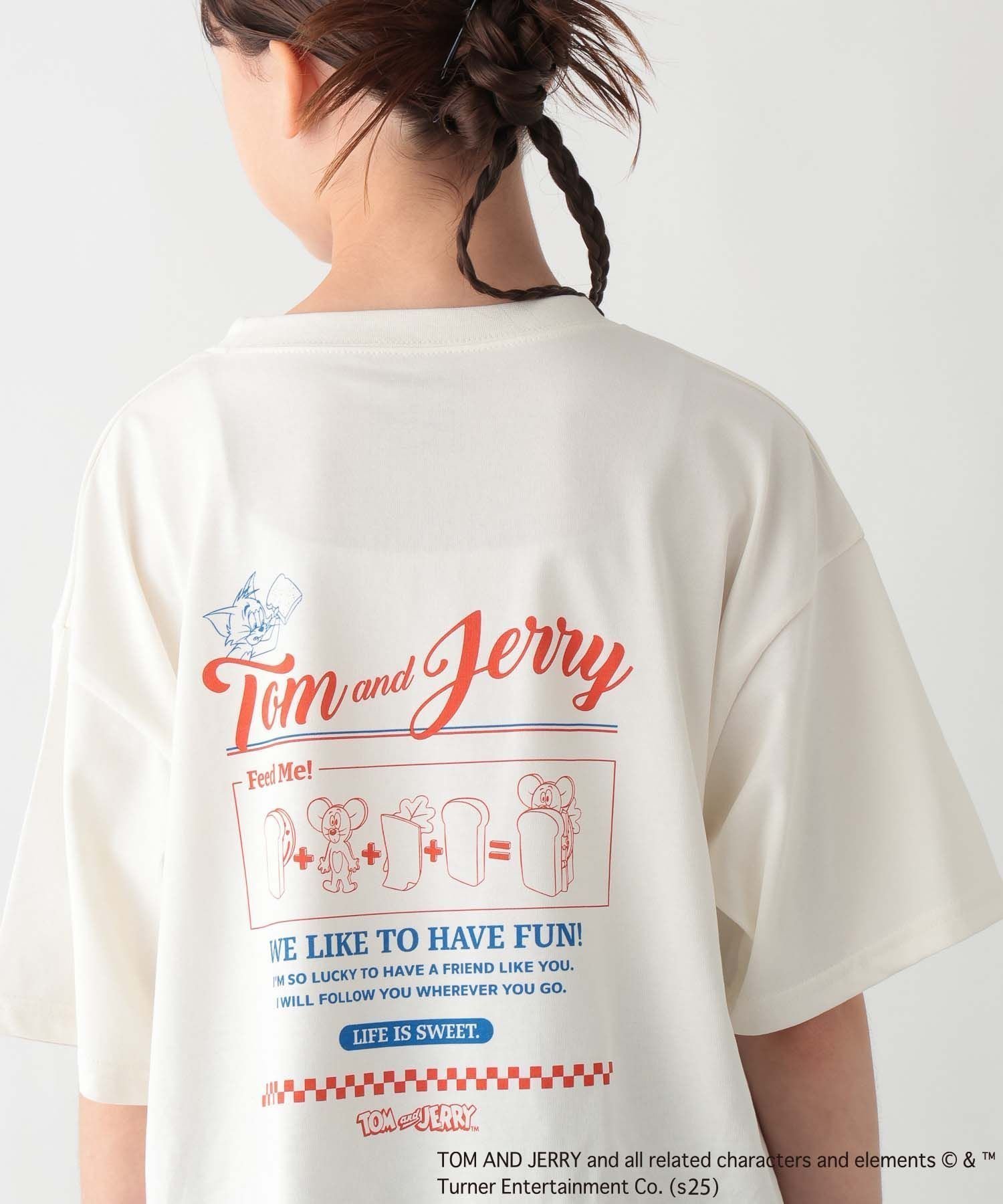 【グローバルワーク/GLOBAL WORK / KIDS】のヘビロッTEE/TOM and JERRY/キッズ/576597 インテリア・キッズ・メンズ・レディースファッション・服の通販 founy(ファウニー) 　ファッション　Fashion　キッズファッション　Fashion for Kids　おすすめ　Recommended / Our Picks　コラボ　Collaboration, Collab　アイボリー08|ID: prp329100004982998 ipo3291000000037329553