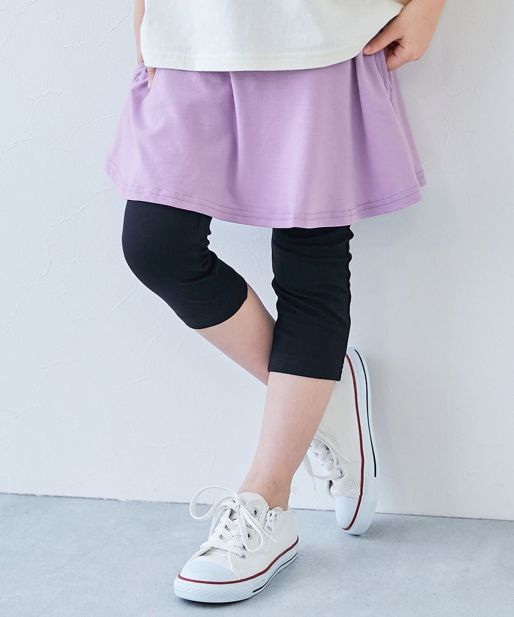 【デビロック/devirock / KIDS】の【両側ポケット付き】6分丈 カラフル 無地スカッツ 子供服 キッズ ベビー服 26SS インテリア・キッズ・メンズ・レディースファッション・服の通販 founy(ファウニー) 　ファッション　Fashion　キッズファッション　Fashion for Kids　カラフル　Colorful Design　キャップ　Cap, Baseball Cap　ストレッチ　Stretch, Stretchy Fabric　ハンカチ　Handkerchief, Hanky　フィット　Fit, Slim Fit　ベーシック　Basic, Essential　ポケット　Pocket, Pocket Detail　無地　Plain, Solid Color　レギンス　Leggings, Stretch Pants　おすすめ　Recommended / Our Picks　2026年　2026　2026春夏・S/S　Spring/Summer 2026 SS26　Gライラック|ID: prp329100004982999 ipo3291000000037329568