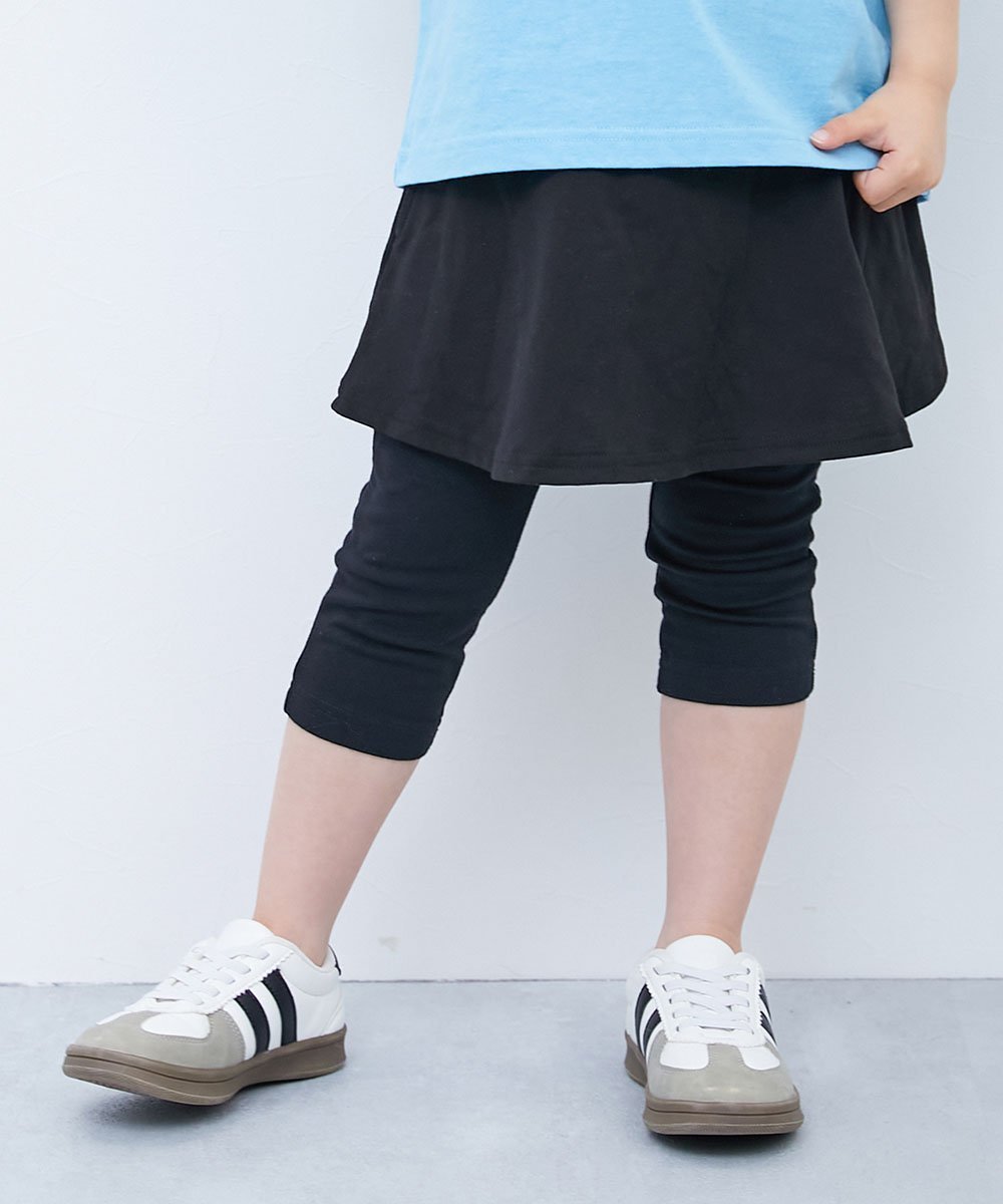 【デビロック/devirock / KIDS】の【両側ポケット付き】6分丈 カラフル 無地スカッツ 子供服 キッズ ベビー服 26SS インテリア・キッズ・メンズ・レディースファッション・服の通販 founy(ファウニー) 　ファッション　Fashion　キッズファッション　Fashion for Kids　カラフル　Colorful Design　キャップ　Cap, Baseball Cap　ストレッチ　Stretch, Stretchy Fabric　ハンカチ　Handkerchief, Hanky　フィット　Fit, Slim Fit　ベーシック　Basic, Essential　ポケット　Pocket, Pocket Detail　無地　Plain, Solid Color　レギンス　Leggings, Stretch Pants　おすすめ　Recommended / Our Picks　2026年　2026　2026春夏・S/S　Spring/Summer 2026 SS26　ブラック|ID: prp329100004982999 ipo3291000000037329569