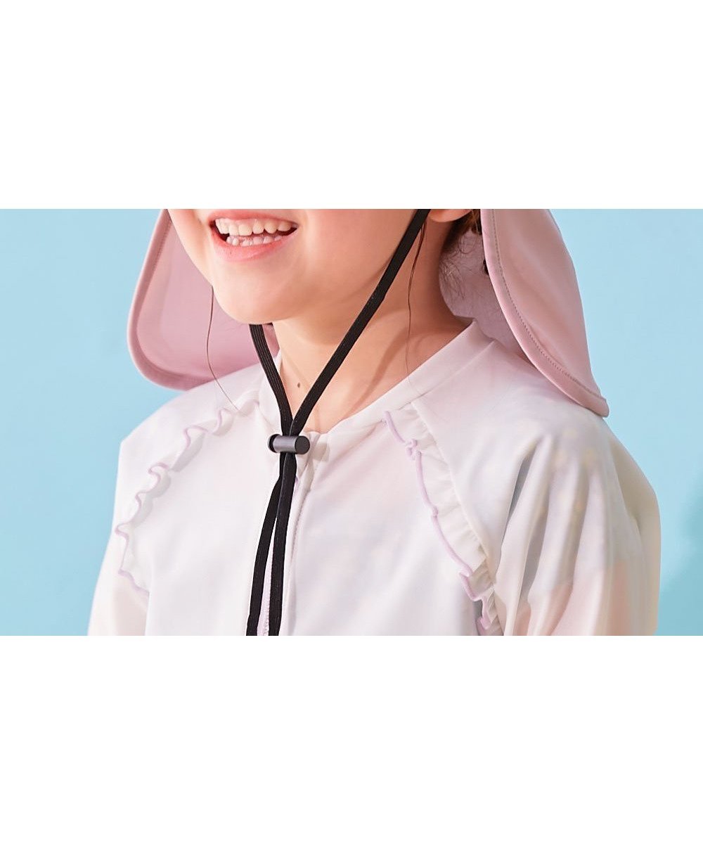 【デビロック/devirock / KIDS】のUVカット 日よけガード付き スイムキャップ(あご紐付き) 子供服 キッズ 男の子 26SS インテリア・キッズ・メンズ・レディースファッション・服の通販 founy(ファウニー) 　ファッション　Fashion　キッズファッション　Fashion for Kids　ストレッチ　Stretch, Stretchy Fabric　フィット　Fit, Slim Fit　プリント　Print, Printed Pattern　水着　Swimsuit, Swimwear　おすすめ　Recommended / Our Picks　2026年　2026　2026春夏・S/S　Spring/Summer 2026 SS26　007-ピンク-Sバイオレット|ID: prp329100004983000 ipo3291000000037329583