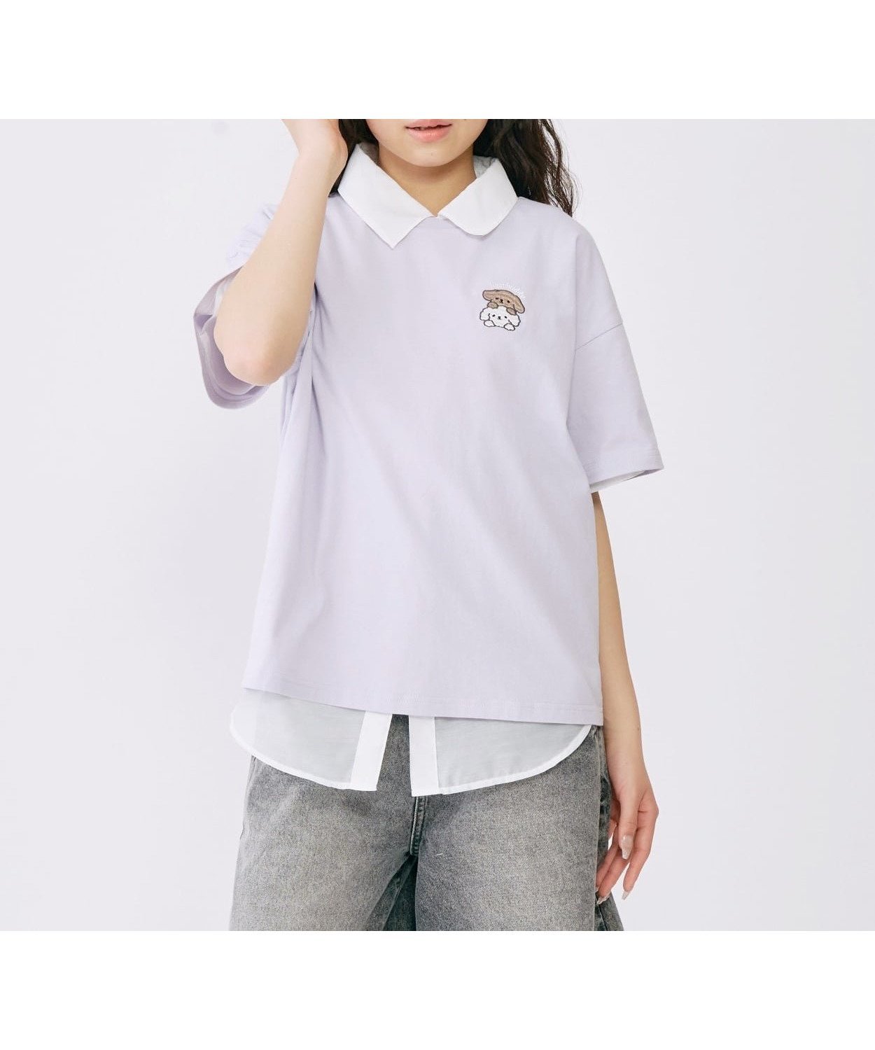 【ナルミヤ オンライン/NARUMIYA ONELINE / KIDS】の【綿100%/GOODPRICE】アニマルフレンズ4カットモチーフ半T インテリア・キッズ・メンズ・レディースファッション・服の通販 founy(ファウニー) 　ファッション　Fashion　キッズファッション　Fashion for Kids　グラフィック　Graphic, Graphic Design　チェック　Check, Plaid, Tartan　パーカー　Hoodie, Parka　ポケット　Pocket, Pocket Detail　モチーフ　Motif, Design Theme　ラベンダー　Lavender　半袖　Short Sleeve, Half Sleeve　犬　Dog　ラベンダー|ID: prp329100004983002 ipo3291000000037329592
