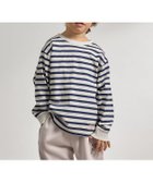 【ナルミヤ オンライン/NARUMIYA ONELINE / KIDS】の【防汚・速乾・型崩れしない】【ムテキT】変形切り替えアソートプリント総柄Tシャツ 大人の最旬トレンドファッション＆コーディネート founy(ファウニー) ファッション Fashion キッズファッション Fashion for Kids タンブラー Tumbler, Travel Mug プリント Print, Printed Pattern ボーダー Border, Stripe 定番 Standard, Basic Item thumbnail 紺|ID: prp329100004983005 ipo3291000000037329606