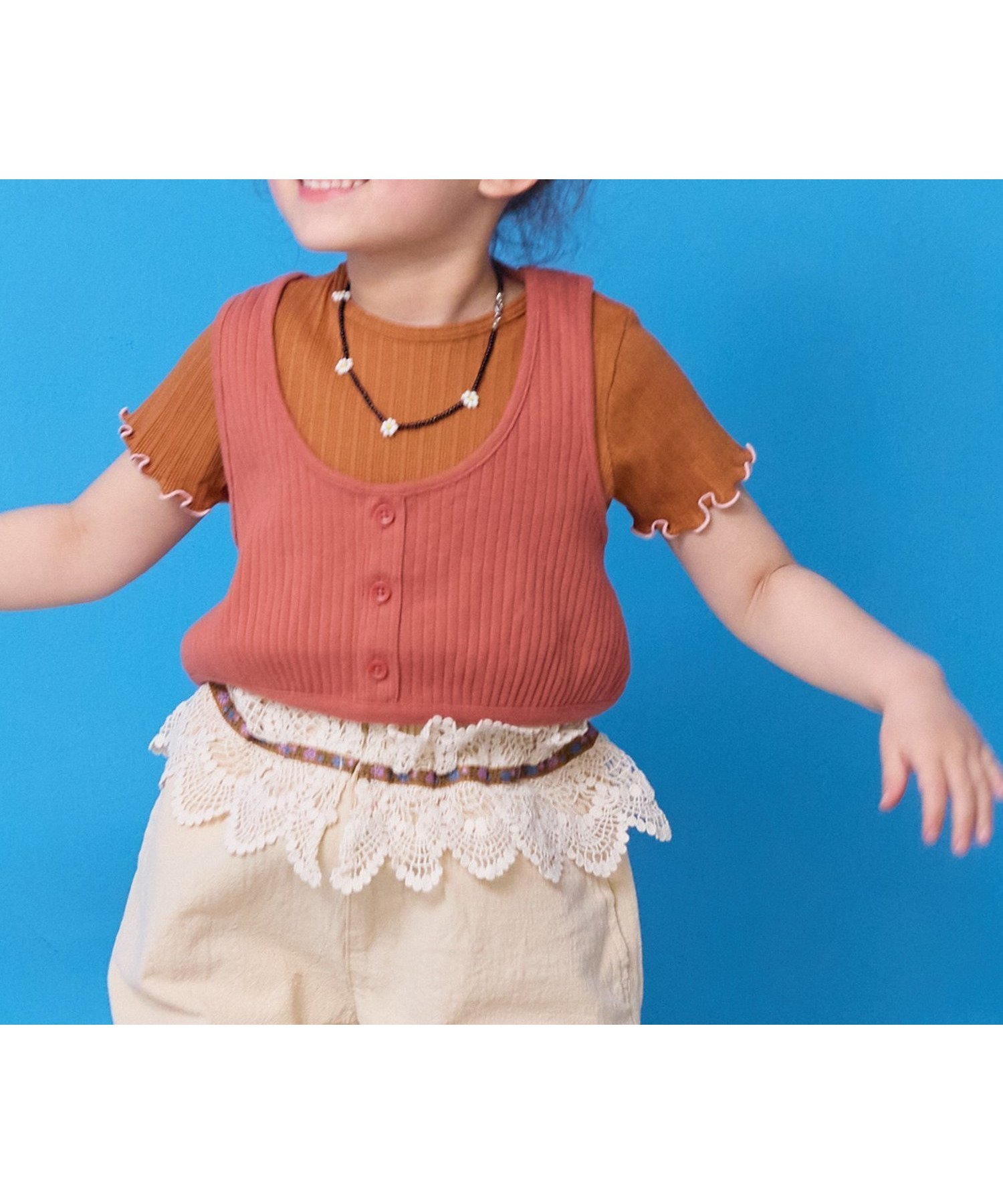 【その他のブランド/Other】のムジリブTシャツ インテリア・キッズ・メンズ・レディースファッション・服の通販 founy(ファウニー) 　ファッション　Fashion　キッズファッション　Fashion for Kids　ブラウン|ID: prp329100004983006 ipo3291000000037329617