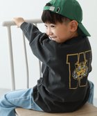 【デビロック/devirock / KIDS】の綿100% デビラボ BIGシルエット プリント袖リブ 長袖Tシャツ 子供服 キッズ 26SS 大人の最旬トレンドファッション＆コーディネート founy(ファウニー) ファッション Fashion キッズファッション Fashion for Kids キャップ Cap, Baseball Cap スニーカー Sneakers, Trainers トレンド Trend, Trending Now 長袖 Long Sleeve, Full Sleeve プリント Print, Printed Pattern おすすめ Recommended / Our Picks 2026年 2026 2026春夏・S/S Spring/Summer 2026 SS26 thumbnail 008-トラ-スミクロ|ID: prp329100004983007 ipo3291000000037329628