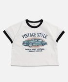 【チルツー/chil2 / KIDS】のプリントリンガー半袖Tシャツ 大人の最旬トレンドファッション＆コーディネート founy(ファウニー) ファッション Fashion キッズファッション Fashion for Kids 半袖 Short Sleeve, Half Sleeve thumbnail Fくるま/ホワイト|ID: prp329100004983008 ipo3291000000037329638