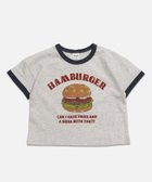 【チルツー/chil2 / KIDS】のプリントリンガー半袖Tシャツ 大人の最旬トレンドファッション＆コーディネート founy(ファウニー) ファッション Fashion キッズファッション Fashion for Kids 半袖 Short Sleeve, Half Sleeve thumbnail Hバーガー/オートミール|ID: prp329100004983008 ipo3291000000037329640