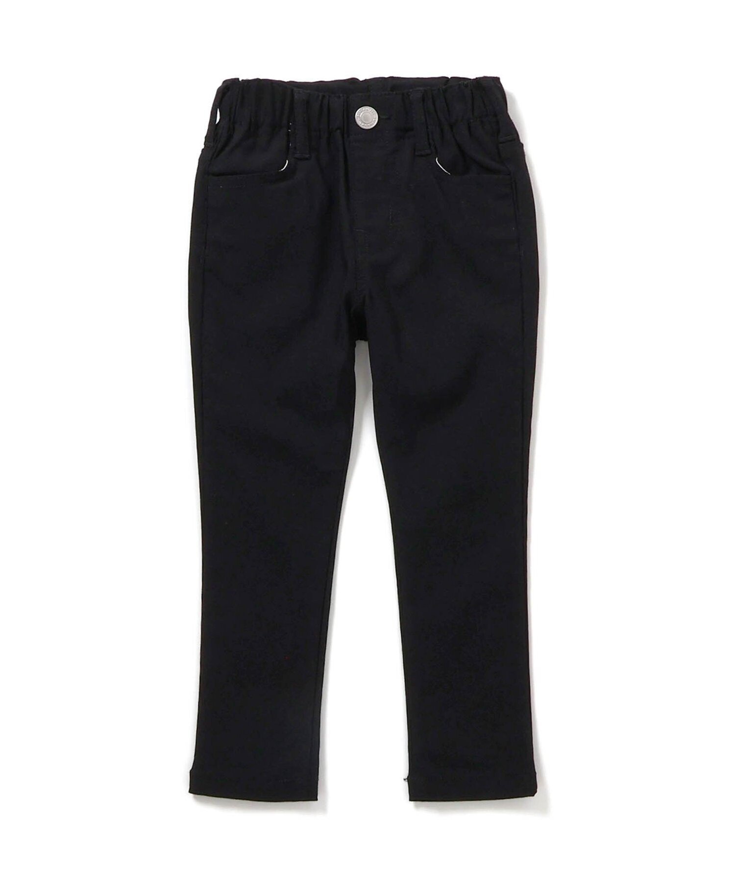 【エフオー オンラインストア/F.O.Online Store / KIDS】のらくらくスキニーパンツ 10分丈 インテリア・キッズ・メンズ・レディースファッション・服の通販 founy(ファウニー) 　ファッション　Fashion　キッズファッション　Fashion for Kids　ボトムス　Bottoms　おすすめ　Recommended / Our Picks　ブリーチ　Bleach, Washed Finish　ユーズド　Used, Vintage-Look　人気　Popular, Best Seller　ブラック|ID: prp329100004983009 ipo3291000000037329646