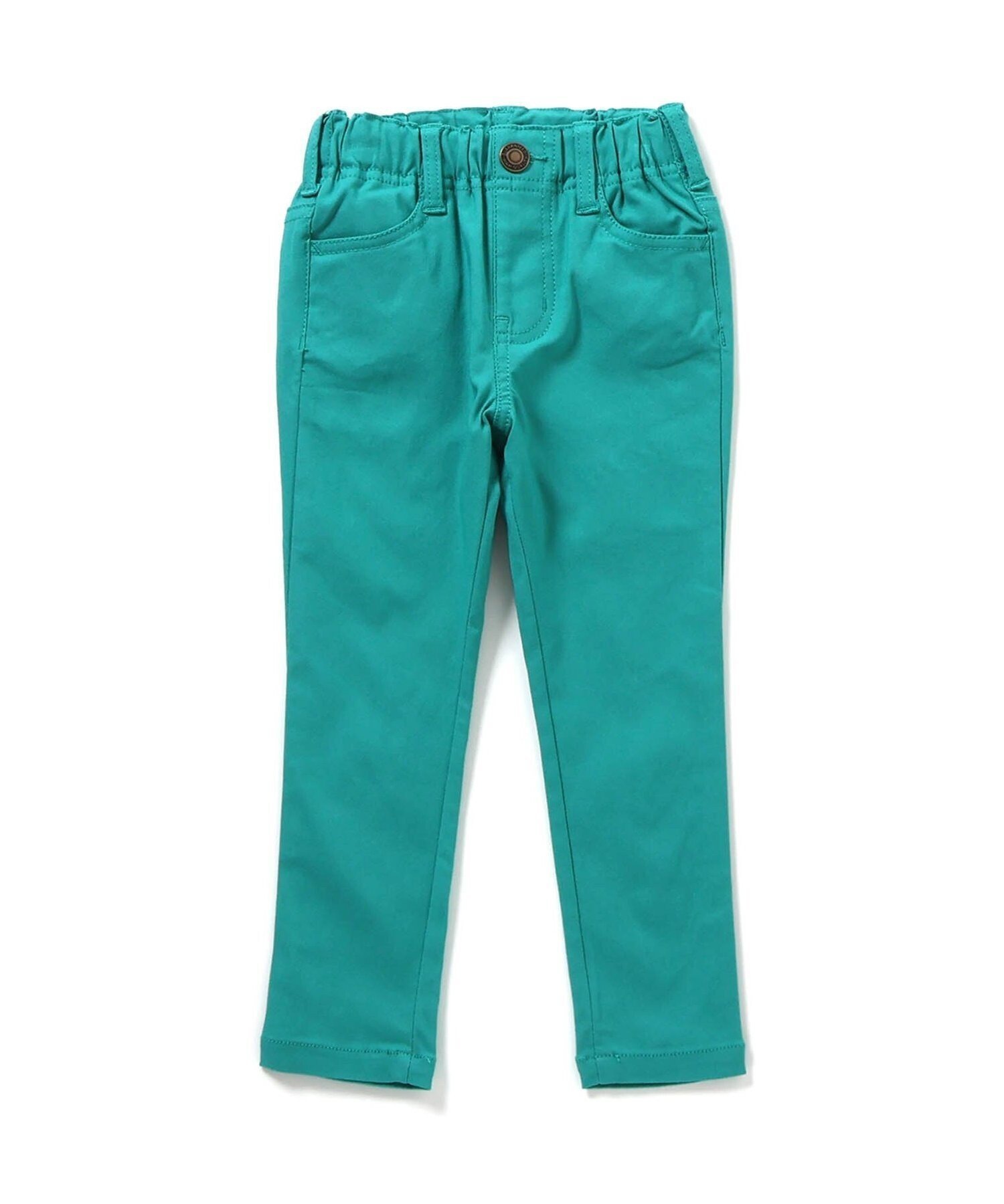 【エフオー オンラインストア/F.O.Online Store / KIDS】のらくらくスキニーパンツ 10分丈 インテリア・キッズ・メンズ・レディースファッション・服の通販 founy(ファウニー) 　ファッション　Fashion　キッズファッション　Fashion for Kids　ボトムス　Bottoms　おすすめ　Recommended / Our Picks　ブリーチ　Bleach, Washed Finish　ユーズド　Used, Vintage-Look　人気　Popular, Best Seller　エメラルドグリーン|ID: prp329100004983009 ipo3291000000037329647