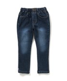 【エフオー オンラインストア/F.O.Online Store / KIDS】のらくらくスキニーパンツ 10分丈 大人の最旬トレンドファッション＆コーディネート founy(ファウニー) ファッション Fashion キッズファッション Fashion for Kids ボトムス Bottoms おすすめ Recommended / Our Picks ブリーチ Bleach, Washed Finish ユーズド Used, Vintage-Look 人気 Popular, Best Seller thumbnail ネイビーブルー|ID: prp329100004983009 ipo3291000000037329648
