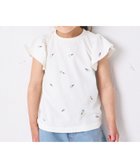 【ペアマノン/pairmanon / KIDS】の【綿100%】ガールズ 袖フリル アイス刺繍 半袖Tシャツ ホワイト01|ID: prp329100004983013 ipo3291000000037329670