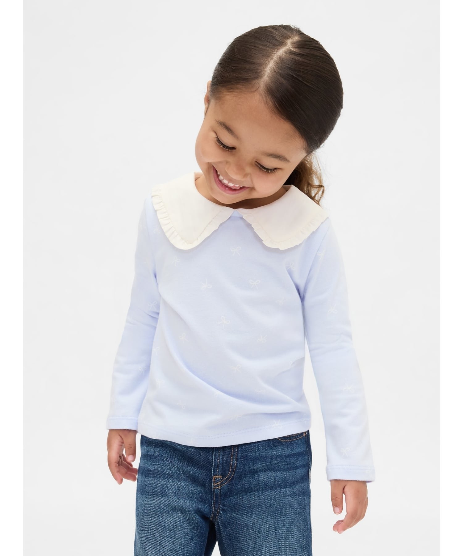 【ギャップ/GAP / KIDS】のセーラーカラー トップス (幼児・ベビー) インテリア・キッズ・メンズ・レディースファッション・服の通販 founy(ファウニー) 　ファッション　Fashion　キッズファッション　Fashion for Kids　トップス・カットソー　Cut & Sew Tops　ベビー　Baby, Babywear　長袖　Long Sleeve, Full Sleeve　SERENE_BLUE|ID: prp329100004983014 ipo3291000000037329676