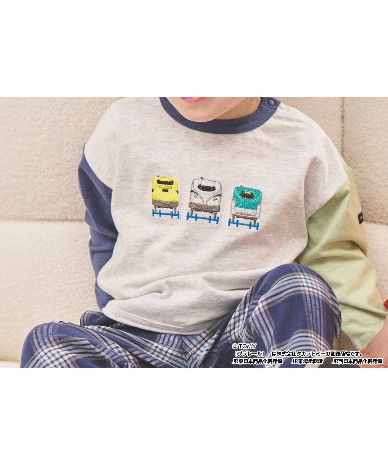 【ナルミヤ オンライン/NARUMIYA ONELINE / KIDS】の【プラレール】アソート長袖Tシャツ インテリア・キッズ・メンズ・レディースファッション・服の通販 founy(ファウニー) 　ファッション　Fashion　キッズファッション　Fashion for Kids　オレンジ　Orange　グラフィック　Graphic, Graphic Design　フロント　Front, Front Design　モチーフ　Motif, Design Theme　長袖　Long Sleeve, Full Sleeve　マルチ|ID: prp329100004983015 ipo3291000000037329678