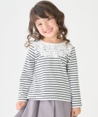【ナルミヤ オンライン/NARUMIYA ONELINE / KIDS】のヨークレース長袖Tシャツ 大人の最旬トレンドファッション＆コーディネート founy(ファウニー) ファッション Fashion キッズファッション Fashion for Kids パターン Pattern, Design Print ボーダー Border, Stripe ポケット Pocket, Pocket Detail ヨーク Yoke, Yoke Design レース Lace, Lace Fabric エレガント 上品 Elegant 無地 Plain, Solid Color 長袖 Long Sleeve, Full Sleeve thumbnail 黒|ID: prp329100004983017 ipo3291000000037329695