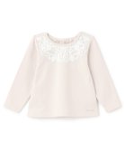 【ナルミヤ オンライン/NARUMIYA ONELINE / KIDS】のヨークレース長袖Tシャツ 大人の最旬トレンドファッション＆コーディネート founy(ファウニー) ファッション Fashion キッズファッション Fashion for Kids パターン Pattern, Design Print ボーダー Border, Stripe ポケット Pocket, Pocket Detail ヨーク Yoke, Yoke Design レース Lace, Lace Fabric エレガント 上品 Elegant 無地 Plain, Solid Color 長袖 Long Sleeve, Full Sleeve thumbnail 薄ベージュ|ID: prp329100004983017 ipo3291000000037329696