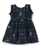 【ナルミヤ オンライン/NARUMIYA ONELINE / KIDS】の【リンク】インド綿刺しゅうワンピース 大人の最旬トレンドファッション＆コーディネート founy(ファウニー) ファッション Fashion キッズファッション Fashion for Kids ワンピース Dresses インド Indian Textile セットアップ Set-Up, Coordinated Outfit フリル Frill, Ruffle ベビー Baby, Babywear ポケット Pocket, Pocket Detail thumbnail 紺|ID: prp329100004983030 ipo3291000000037329802