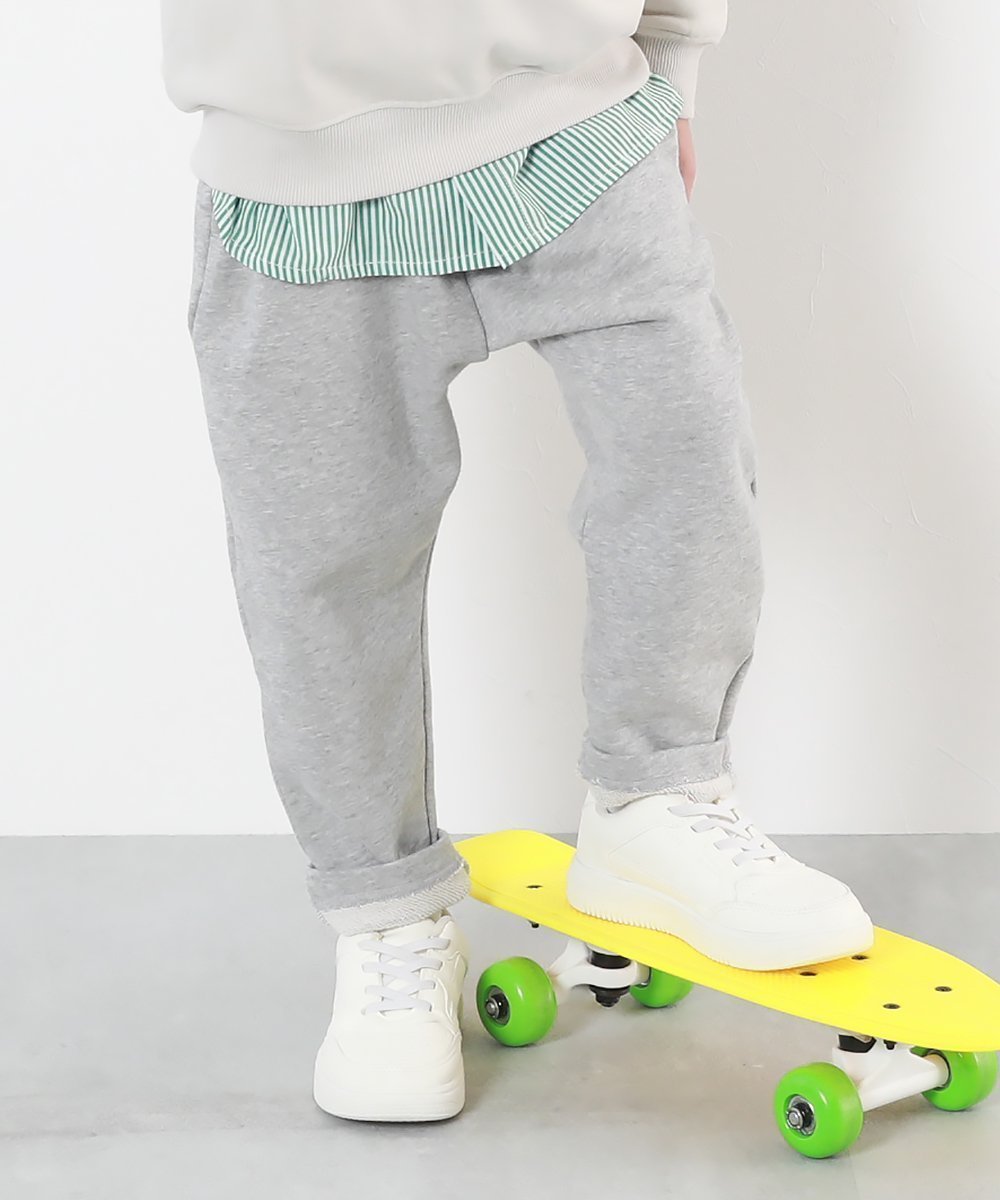 【デビロック/devirock / KIDS】の無地 サルエル スウェットパンツ ボトムス ロングパンツ スウェットパンツ 24AW インテリア・キッズ・メンズ・レディースファッション・服の通販 founy(ファウニー) 　ファッション　Fashion　キッズファッション　Fashion for Kids　ボトムス　Bottoms　バルーン　Balloon, Balloon Silhouette　無地　Plain, Solid Color　ロング　Long, Long-Length　おすすめ　Recommended / Our Picks　2024年　2024　2024-2025秋冬・A/W　Autumn/Winter 2024–25 AW24–25　杢グレー|ID: prp329100004983036 ipo3291000000037329847
