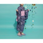 【ブランシェス/branshes / KIDS】の【WEB限定】2WAYセパレート浴衣 大人の最旬トレンドファッション＆コーディネート founy(ファウニー) ファッション Fashion キッズファッション Fashion for Kids キャミワンピース Cami Dress, Slip Dress シャーリング Shirring, Ruched ストライプ Stripe, Striped Pattern セパレート Separate, Two-Piece バランス Balance, Style Balance ボタニカル Botanical, Floral Pattern リボン Ribbon, Bow 夏 Summer エレガント 上品 Elegant thumbnail ネイビーブルー|ID: prp329100004983046 ipo3291000000037329924