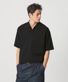 【ビューティ&ユース ユナイテッドアローズ/BEAUTY&YOUTH / UNITED ARROWS / MEN】のKNITEE クリンプコットン ニット ポロシャツ ウォッシャブル 大人の最旬トレンドファッション＆コーディネート founy(ファウニー) ファッション Fashion メンズファッション Fashion for Men ウォッシャブル Machine Washable フォルム Silhouette, Form ポロシャツ Polo Shirt, Collared Tee 半袖 Short Sleeve, Half Sleeve 無地 Plain, Solid Color おすすめ Recommended / Our Picks thumbnail BLACK|ID: prp329100004983082 ipo3291000000037330129