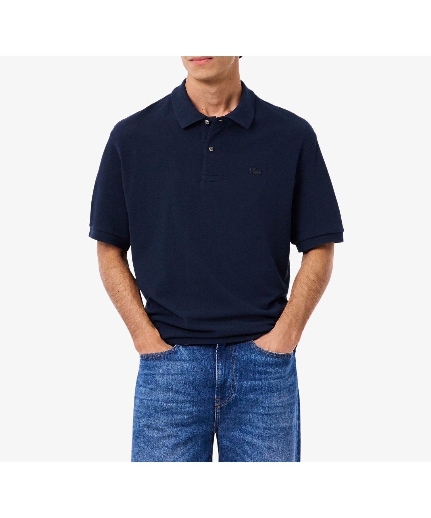 【ラコステ/LACOSTE / MEN】のヘビーウェイトルーズフィットポロシャツ インテリア・キッズ・メンズ・レディースファッション・服の通販 founy(ファウニー) 　ファッション　Fashion　メンズファッション　Fashion for Men　ショルダー　Shoulder, Shoulder Strap　トレンド　Trend, Trending Now　ドロップ　Drop Shoulder, Dropped Style　鹿の子　Piqué, Kanoko Fabric　ネイビー|ID: prp329100004983087 ipo3291000000037330159