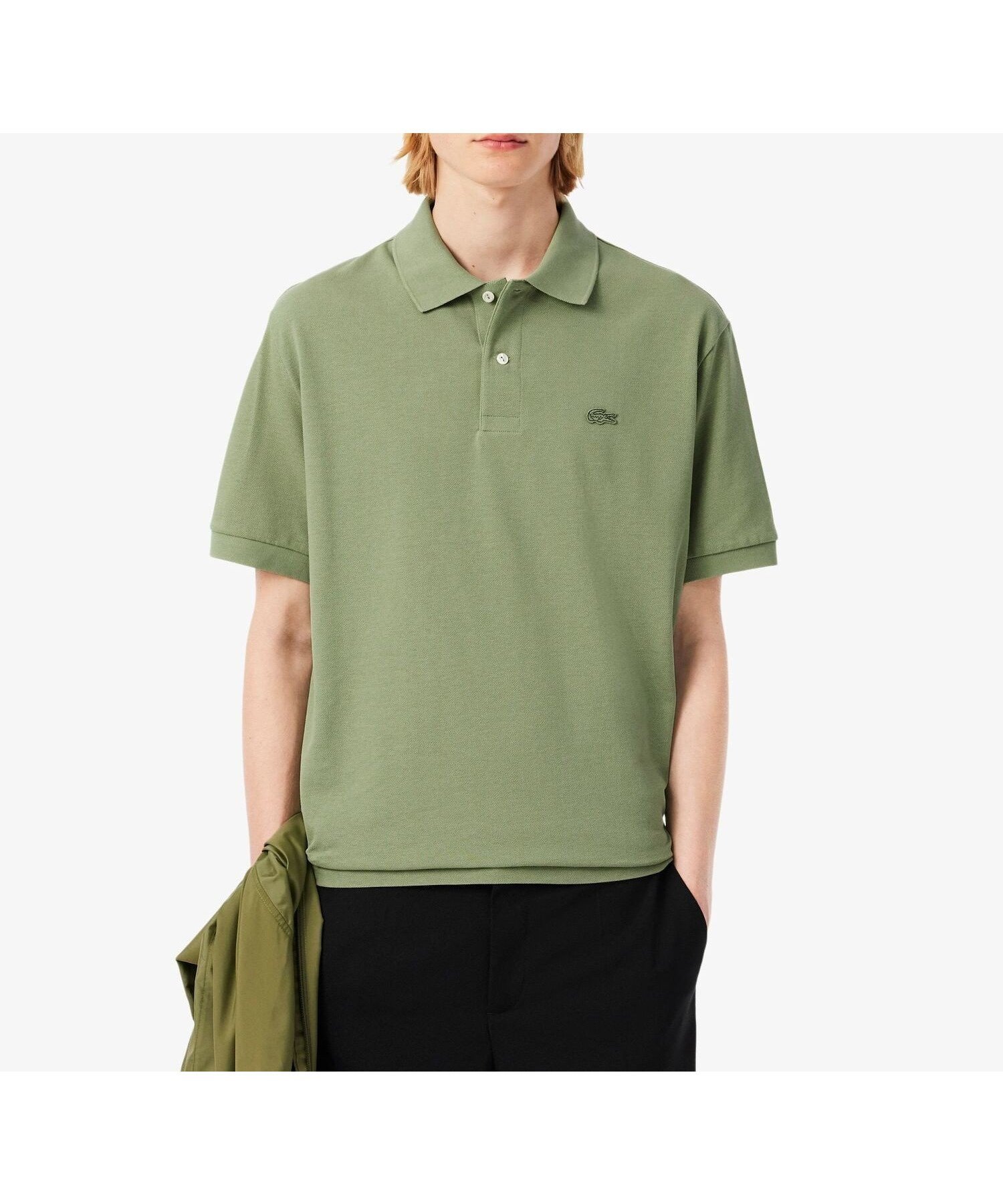 【ラコステ/LACOSTE / MEN】のヘビーウェイトルーズフィットポロシャツ インテリア・キッズ・メンズ・レディースファッション・服の通販 founy(ファウニー) 　ファッション　Fashion　メンズファッション　Fashion for Men　ショルダー　Shoulder, Shoulder Strap　トレンド　Trend, Trending Now　ドロップ　Drop Shoulder, Dropped Style　鹿の子　Piqué, Kanoko Fabric　セージグリーン|ID: prp329100004983087 ipo3291000000037330161