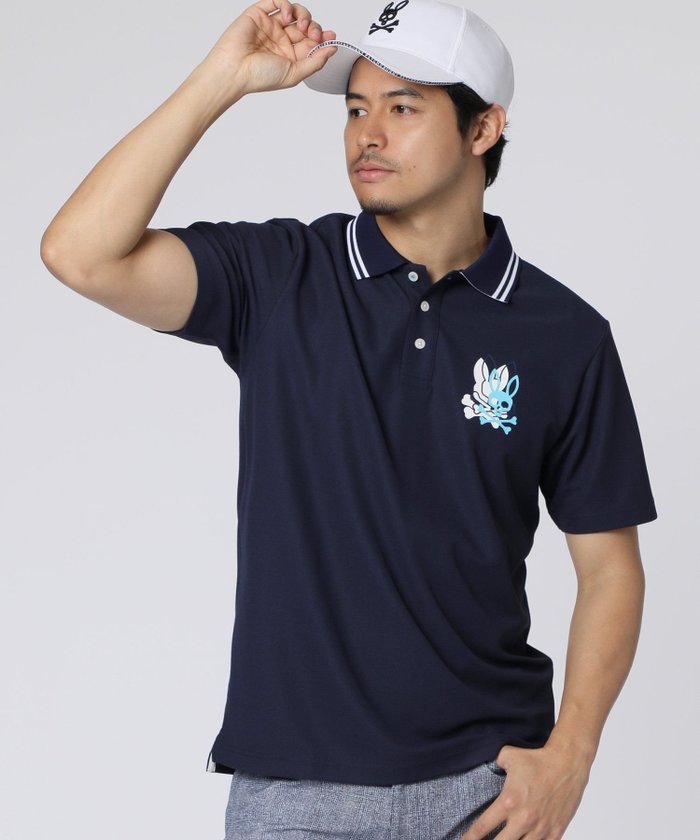 【サイコバニー/Psycho Bunny / MEN】のGOLF 3レイヤーバニー ポロシャツ インテリア・キッズ・メンズ・レディースファッション・服の通販 founy(ファウニー) https://founy.com/ ファッション Fashion メンズファッション Fashion for Men ゴルフ Golf シンプル Simple, Minimal ポロシャツ Polo Shirt, Collared Tee |ID: prp329100004983089 ipo3291000000037330164