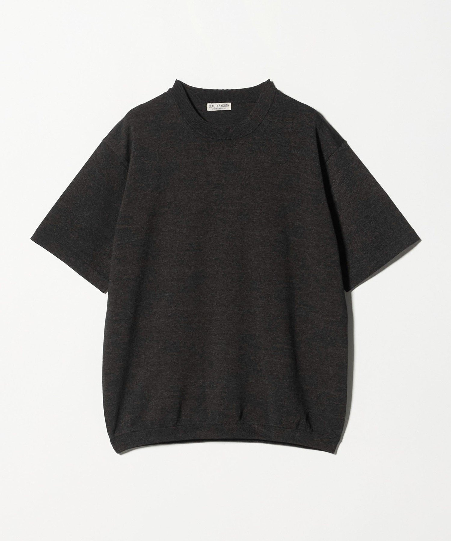 【ビューティ&ユース ユナイテッドアローズ/BEAUTY&YOUTH / UNITED ARROWS / MEN】のフュージョン カラー ニット Tシャツ ウォッシャブル インテリア・キッズ・メンズ・レディースファッション・服の通販 founy(ファウニー) 　ファッション　Fashion　メンズファッション　Fashion for Men　ウォッシャブル　Machine Washable　シューズ　Shoes, Footwear　シンプル　Simple, Minimal　スニーカー　Sneakers, Trainers　スラックス　Slacks, Dress Pants　ドレープ　Drape, Draping Fabric　バランス　Balance, Style Balance　ワイド　Wide, Wide Fit　エレガント 上品　Elegant　DK.GRAY|ID: prp329100004983090 ipo3291000000037330169